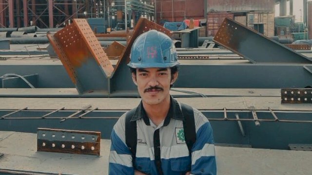 Apil Sorang Welder Tambang di Morowali. (Foto: Dok)