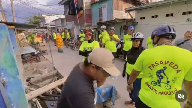 Kadis PU Makassar Gowes Pagi, Pantau Proyek SPAM di Pannampu