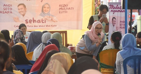 Emak-Emak di Mariso Kompak Pilih Seto-Rezki di Pilwalkot Makassar