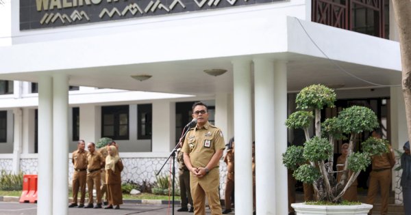 Pimpin Apel Perdana Sebagai Pj Sekda, Irwan Rusfiady Tekankan Pelayanan dan Netralitas