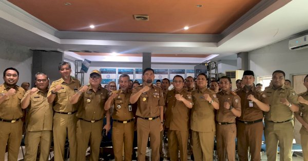 Andi Bukti Dampingi Pjs Wali Kota Makassar Sambangi Tiga Kantor Kecamatan