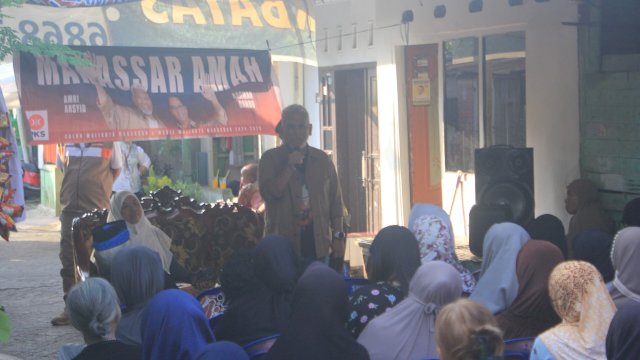 Kampanye di Bara-baraya, Ini Janji Amri Arsyid&nbsp;Jika Terpilih Pilwalkot Makassar