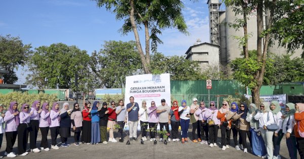 Dukung Keberlanjutan Lingkungan, Pelindo Regional 4 Tanam Bunga Bougenville
