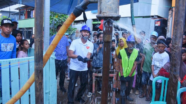 Komitmen Hadirkan Air Bersih di Makassar, Sehati Resmikan Sumur Bor