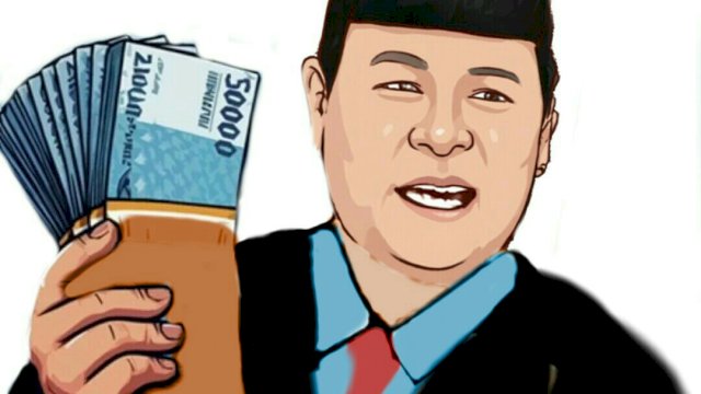 Karikatur Gubernur Kalimantan Selatan Sahbirin Noor atau Paman Birin (Dodi/harian.news)