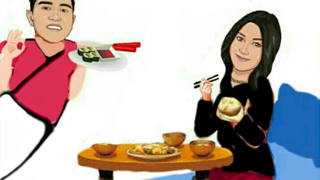 Karikatur Kaesang Pangarep dan Erina Gudono (Dodi/harian.news)