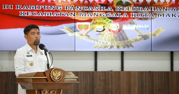 Pjs Wali Kota Makassar Sambut Tim Penilai Kampung Pancasila Tingkat Pusat di Kelurahan Manggala