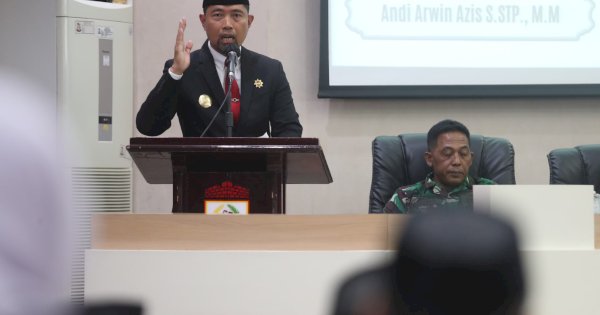 Pjs Wali Kota Makassar Lantik Irwan Rusfiady Adnan Sebagai Pj Sekda Kota Makassar