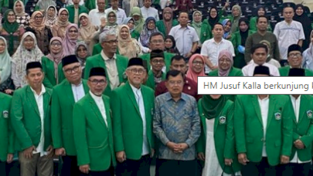 Jusuf Kalla saar berkunjung ke kampus UMI Makassar. (Foto: Humas)