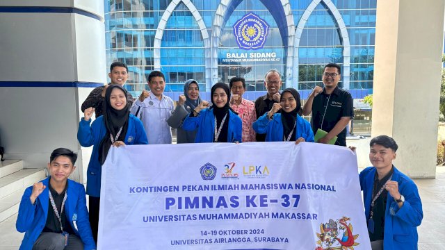 Unismuh Makassar Lepas Tim PKM PM ke PIMNAS ke-37 di Universitas Airlangga