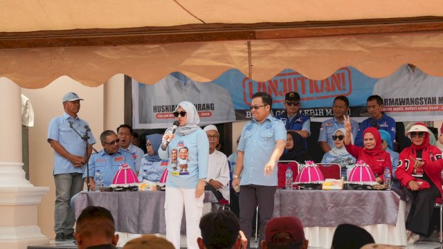 Istri Wabup Gowa Turun Gunung, Dukung Penuh Pasangan Hati Damai di Pilkada 2024