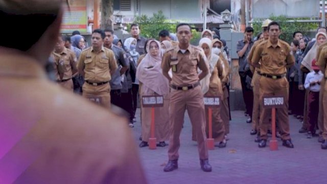 Apel Pagi Jajaran Pemerintah Kecamatan Tamalanrea Dipimpin Kasi Kesra Sudarman