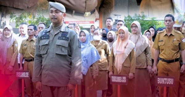 Jajaran Pemerintah Kecamatan Tamalanrea Gelar Apel Pagi Bersama Lurah Kapasa Raya