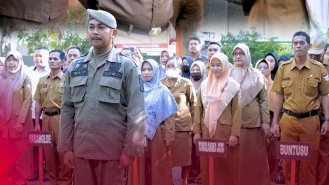 Jajaran Pemerintah Kecamatan Tamalanrea Gelar Apel Pagi Bersama Lurah Kapasa Raya