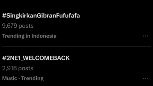 Duh, Tagar SingkirkanGibranFufufafa Trending di Media X