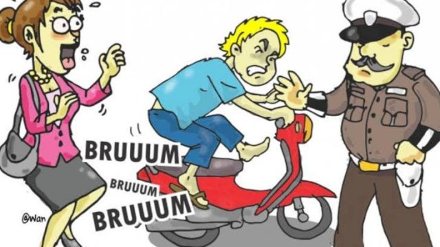 Musnakan 6801 Knalpot brong di Makassar: Satlantas Segara Bentuk Timsus