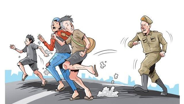 Dinsos Makassar Hadapi Kendala Tertibkan Anjal di Perbatasan