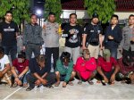 Tujuh Pelaku Judi Ditangkap di Sinjai, Polres Sita Barang Bukti Uang dan Senjata Tajam