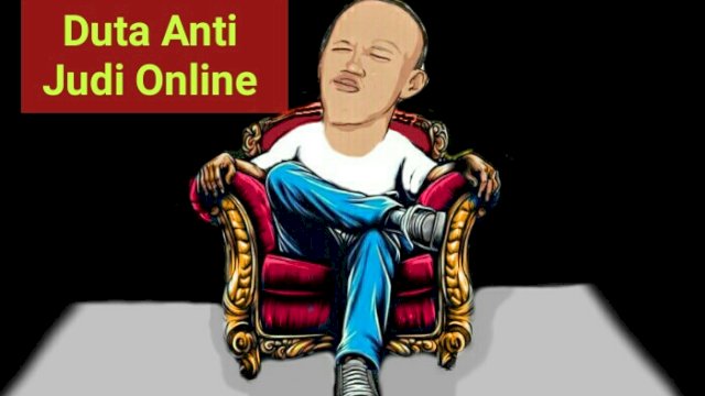 Karikatur Gunawan Sadbor jadi Duta Anti Judi Online (Dodi/harian.news)
