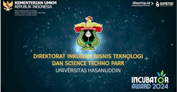 IBT-STP Unhas Cetak Prestasi di Incubator Award 2024 dari Kementerian UMKM