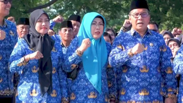 Dinas PU Makassar Hadiri Upacara Hari Kesadaran Nasional di Lapangan Karebosi