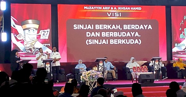 Di Panggung Debat, Muzayyin-Ikhsan Paparkan Visi BERKUDA untuk Sinjai Berdaya