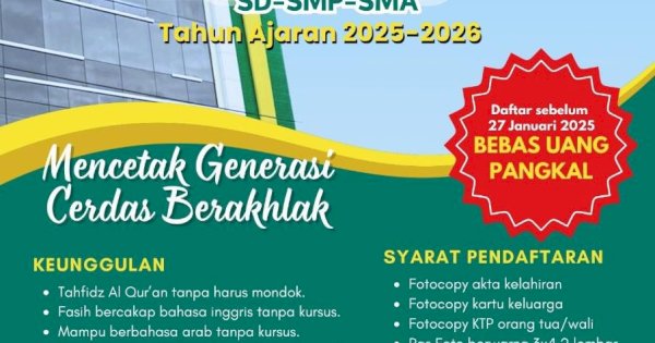 Buka Pendaftaran Siswa Lebih Awal, RHIS Tawarkan Banyak Keunggulan