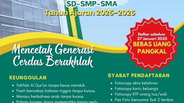 Buka Pendaftaran Siswa Lebih Awal, RHIS Tawarkan Banyak Keunggulan