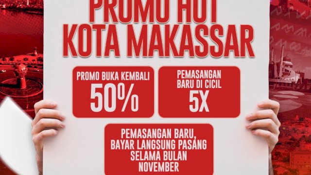 Peringati HUT Makassar, Ini Kemudahan PDAM Makassar