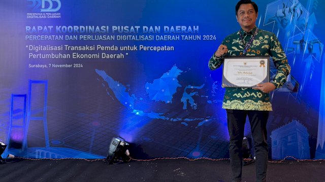 Makassar Kembali Diganjar Penghargaan Kota Pengembangan Digitalisasi