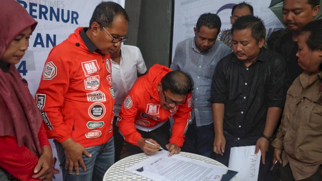 Komitmen Pemberantasan Korupsi, Danny-Azhar Teken Paktaintegritas di ACC, Andalan-Hati Absen