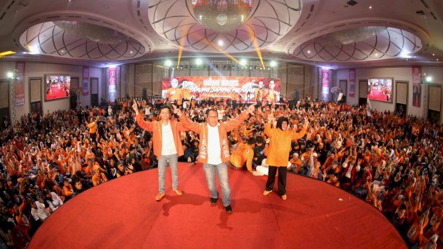 Jelang Masa Tenang, Ribuan Tim INIMI DiA Konsolidasi Kemenangan