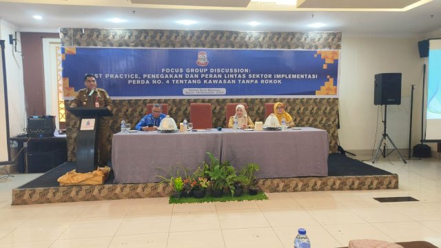Hadiri FGD, Kadinkes Makassar Paparkan Konsep Kawasan Tanpa Rokok