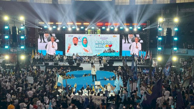 Kampanye Andalan Hati di GOR Sudiang, Sabtu (23/11). Ist