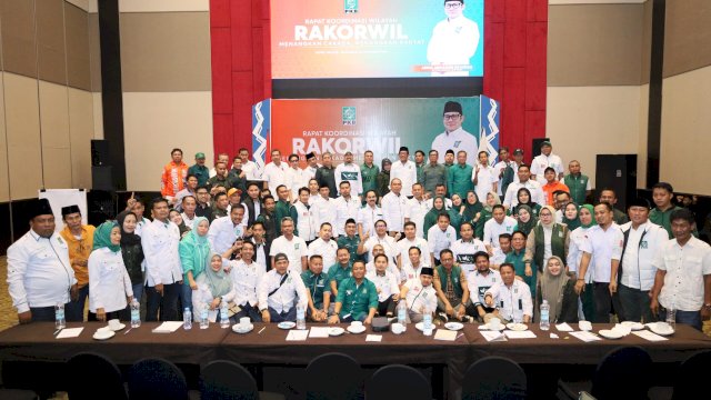 Rakorwil DPW PKB Sulsel, Sabtu (23/11). 