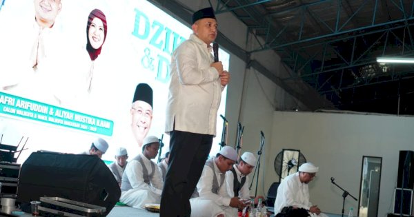 Akhiri Masa Kampanye, Appi-Aliyah Gelar Zikir dan Doa Bersama Ribuan Pendukungnya
