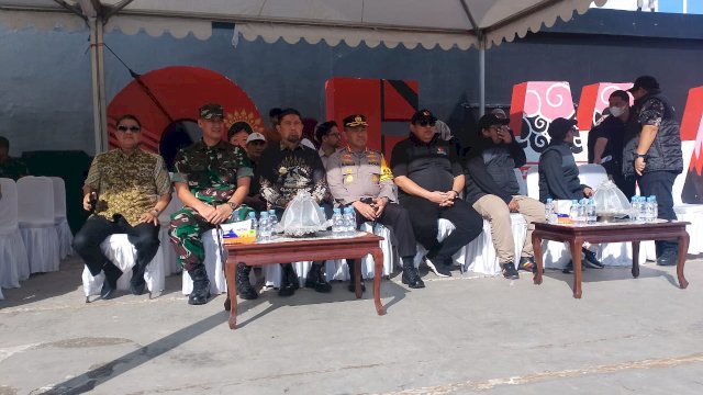 Andi Bukti Dampingi Pjs Wali Kota Makassar Hadiri Apel Pagi Pengawasan Tahapan Pilkada 2024