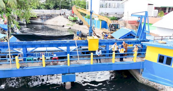 Dinas PU Makassar dan BBWS Pompengan Jeneberang Berkolaborasi Normalisasi Kanal Panampu