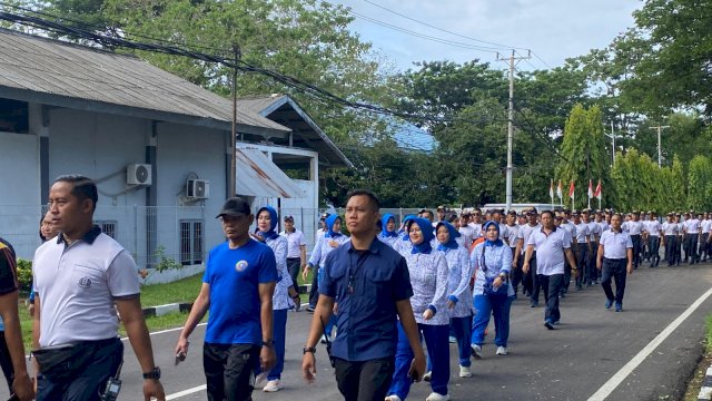 Kesbangpol Hadiri Kegiatan Olahraga Bersama Wakil Gubernur AAL dan Taruna AAL