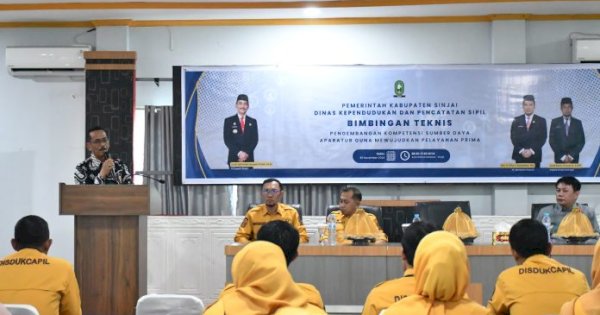 Disdukcapil Sinjai Gelar Bimtek Pencatatan Sipil