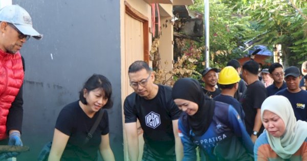 Kepala Bappeda Ikut Program Sabtu Bersih di Lokasi Kebakaran Jalan Laiya