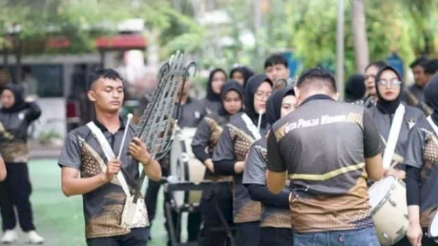 Korps Musik Gita Praja Satpol PP Latihan Jelang Upacara HUT Kota Makassar dan Hari Pahlawan