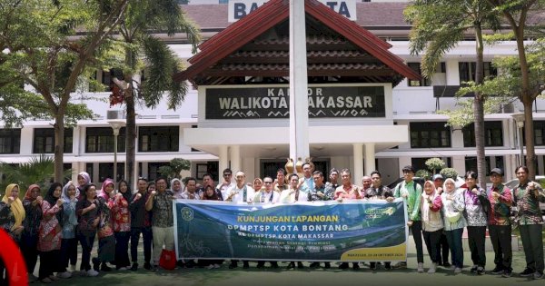 Penerimaan Audiensi DPMPTSP Kota Bontang di Kota Makassar