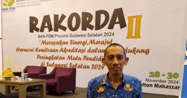 Kadis Pendidikan Maros Paparkan Peta Akreditasi dan Program Peningkatan Mutu di Rakorda II BAN-PDM Sulsel