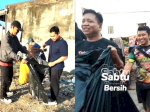 Jajaran ASN Dinkes Makassar Ikutan Ajang Sabtu Bersih di Kanal Cambaya