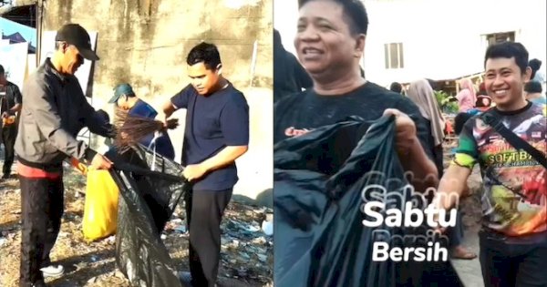 Jajaran ASN Dinkes Makassar Ikutan Ajang Sabtu Bersih di Kanal Cambaya