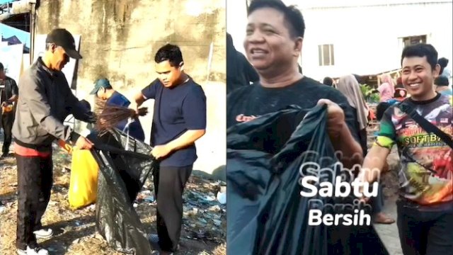 Jajaran ASN Dinkes Makassar Ikutan Ajang Sabtu Bersih di Kanal Cambaya