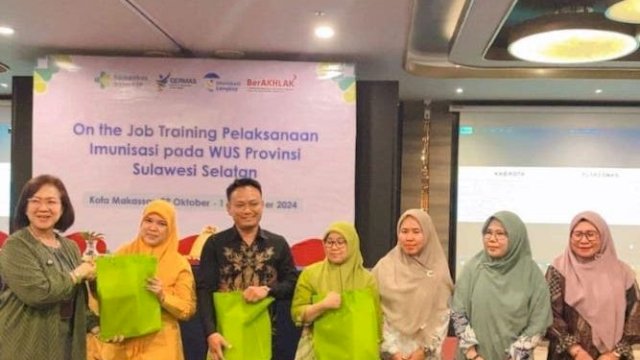 Puskesmas Tamalate Masuk 3 Besar dalam On the Job Training Imunisasi WUS Tingkat Sulawesi Selatan