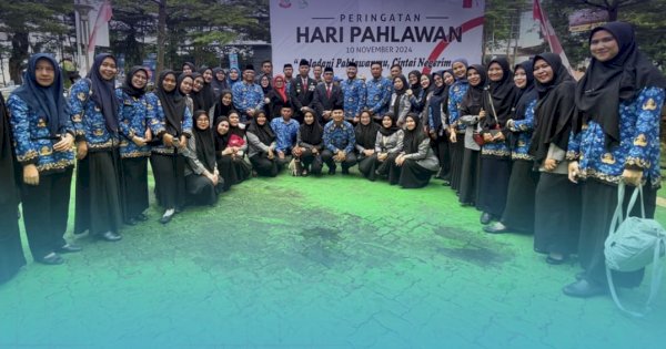 Kadinsos Makassar Hadir Upacara Hari Pahlawan