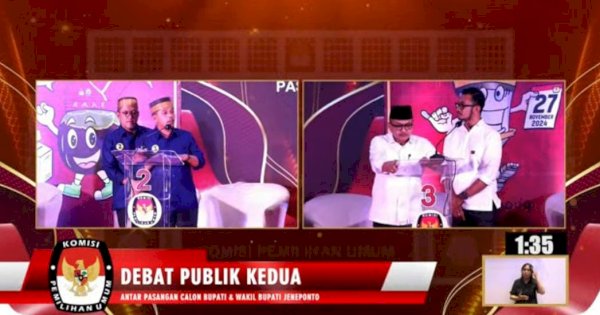 Debat Publik Putaran Kedua Paslon Bupati Jeneponto: Fokus pada Peningkatan Layanan Publik dan Kearifan Lokal